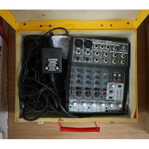 367 - Collection of studio microphones and mixers etc