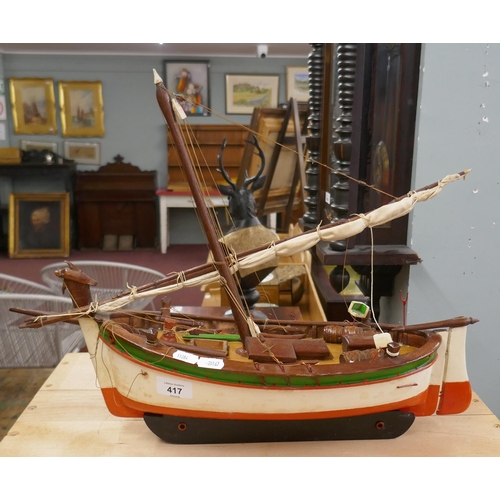 328 - Model sailing boat A/F