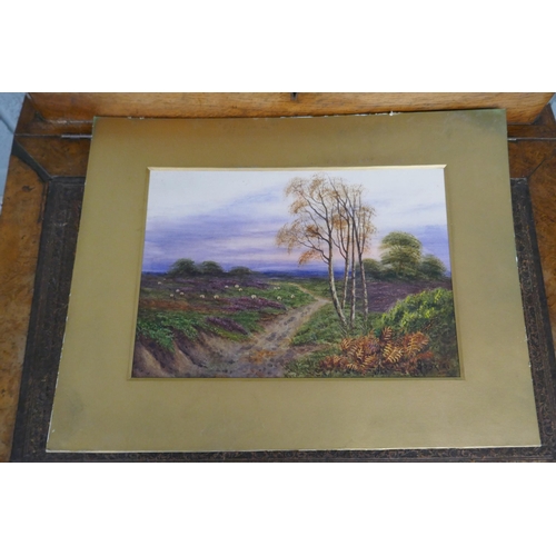 360 - 2 rural scenes - 1 oil & 1 watercolour