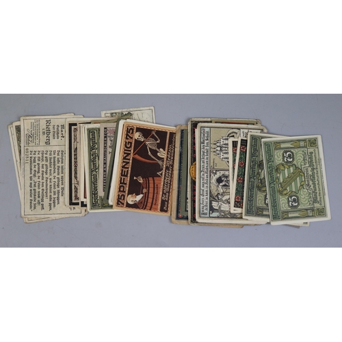 140 - Collection of notgeld bank notes