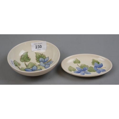 230 - 2 Moorcroft dishes