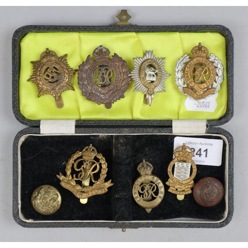 241 - Collection of cap badges