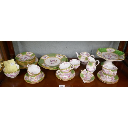 268 - Minton Cockatrice pattern tea set