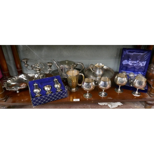 271 - Collection of silver plate