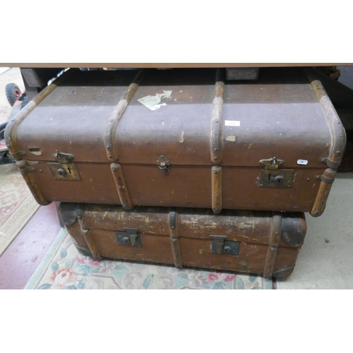 278 - 2 vintage steamer trunks