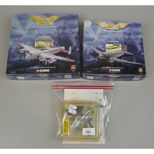 283 - 3 model Corgi aircraft