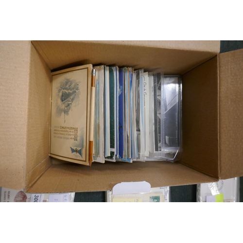 297 - Postcards - early to modern maritime interest in box