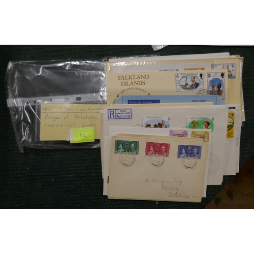 299 - Stamps - Falkland Island range of FDC and commercial covers (35)