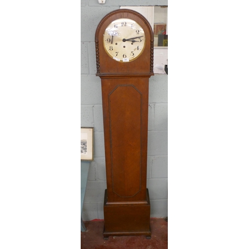 385 - 1920s Art Deco long case clock in working order