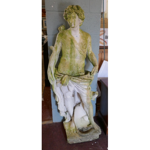 412 - Classical figure garden statue - Approx height: 141cm