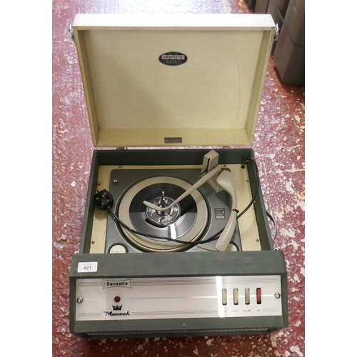 421 - Vintage Dansette record player