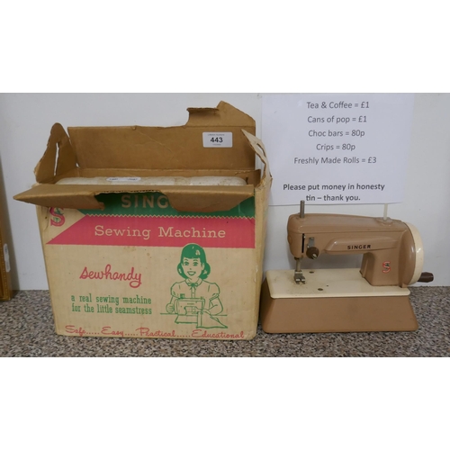 443 - Junior Singer sewing machine in original box