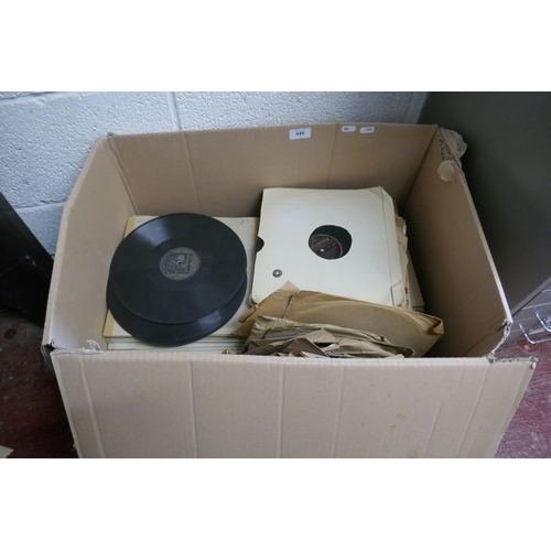 446 - Large collection of 78rpm vinyl records