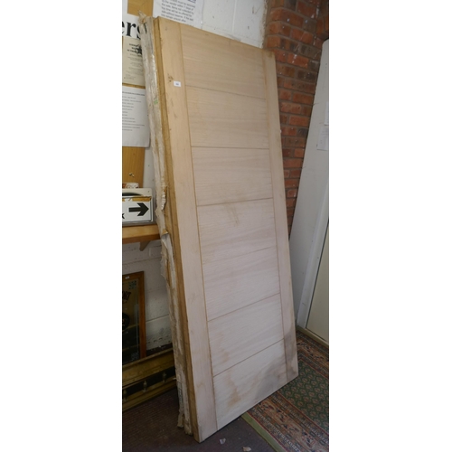 466 - 3 internal oak fire doors - Approx size W: 83cm x H: 204cm