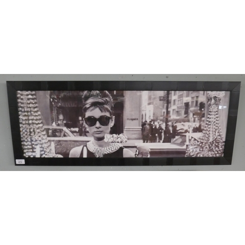 472 - Landscape shaped Audrey Hepburn print from Breakfast at Tiffanys