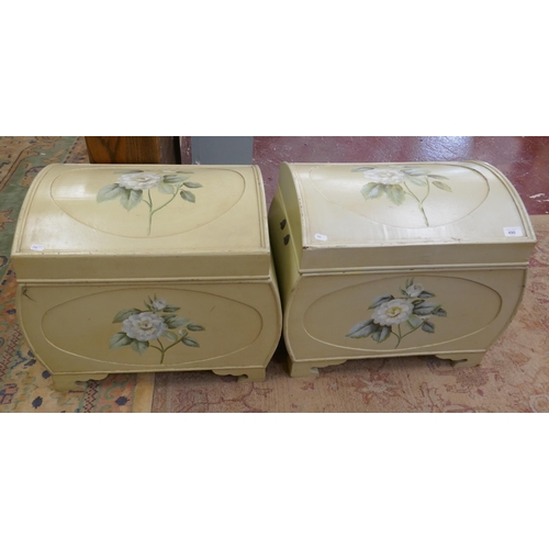 490 - Pair of painted trunks