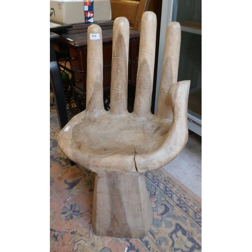 519 - Indonesian 'Hand' chair