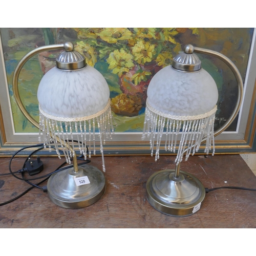 528 - 2 table lamps