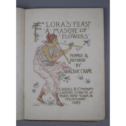 151 - Walter Crane - Flora's Feast - 1st/1st 1889 Cassell & Company - Rare