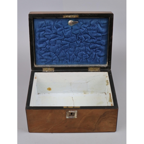 198 - Walnut jewellery box