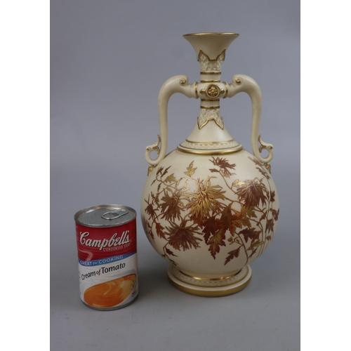 229 - Early Royal Worcester vase circa 1888 - Approx height: 29cm