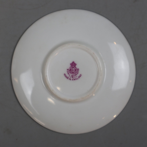 231 - Royal Worcester Porcelain Demitasse hand-painted cup and saucer signed by H Stinton