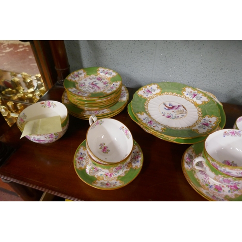 268 - Minton Cockatrice pattern tea set