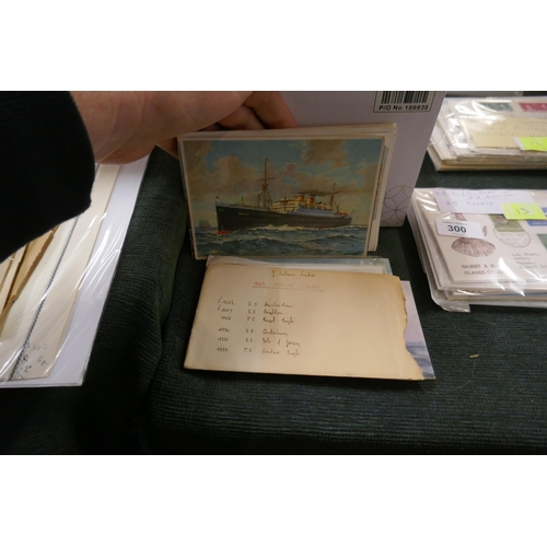 297 - Postcards - early to modern maritime interest in box