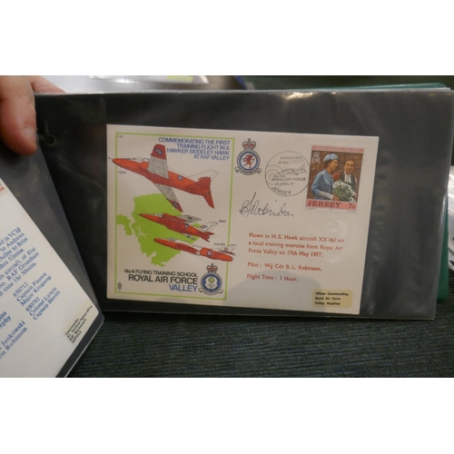 303 - Stamps - RAF covers 26-21 are signed