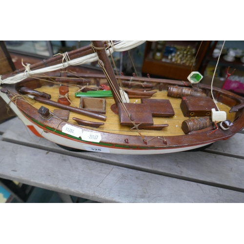 328 - Model sailing boat A/F