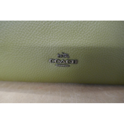 338 - Olive green Coach of New York handbag