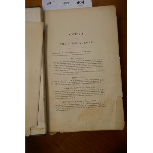 404 - The North American Indians by George Catlin in 2 volumes