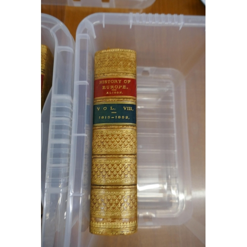 405 - History of Europe 1815-1852 over 8 volumes together with reference book - Reserve TBC