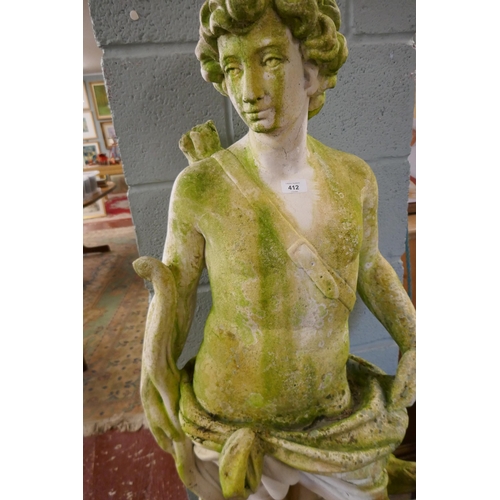 412 - Classical figure garden statue - Approx height: 141cm