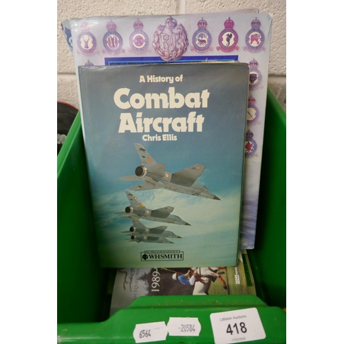 418 - Books - RAF and combat aircraft annuals