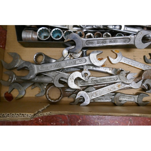 433 - Collection of tools to include King Dick spanners