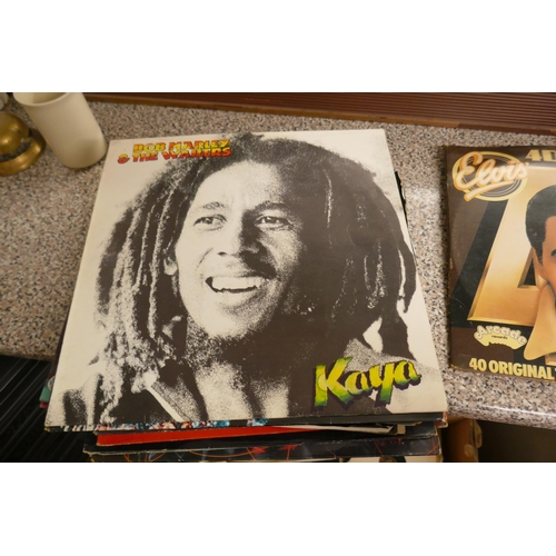 445 - Collection of Vinyl LPs to include Bob Marley and Elvis