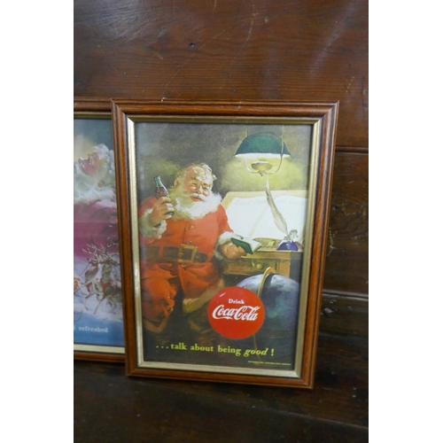 470 - 6 Coca Cola framed advertising prints