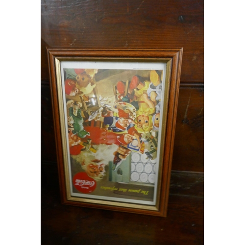 470 - 6 Coca Cola framed advertising prints