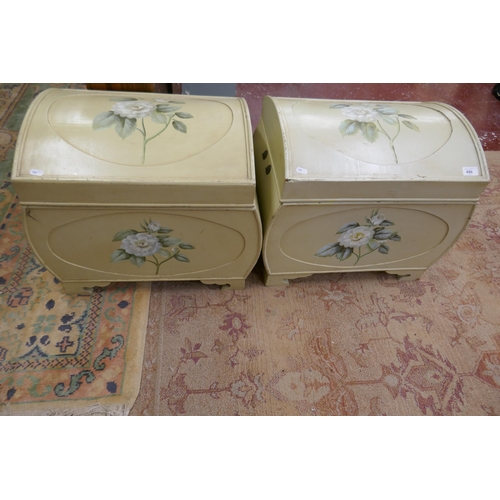 490 - Pair of painted trunks