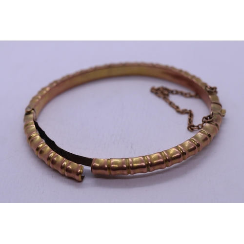 88 - 9ct gold bangle A/f - Approx 9g