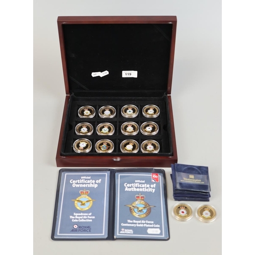 119 - Boxed set of the Royal Air Force coin collection