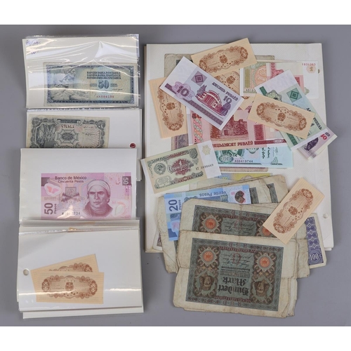 120 - Collection of world bank notes