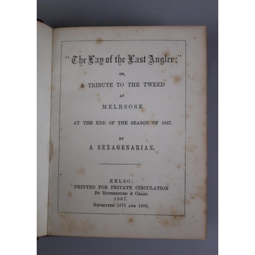 134 - Antique book The lay of the Last Angler