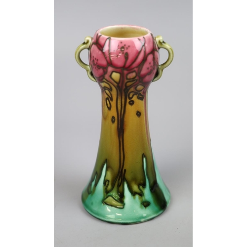 155 - Secessionist Minton 41 tube lined vase circa 1908 - Approx height 17.5cm