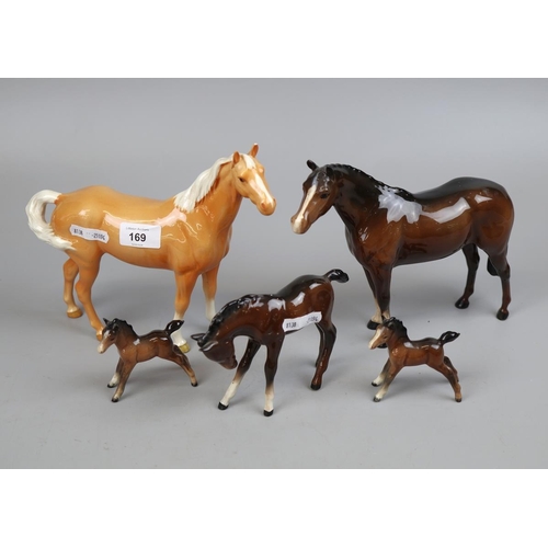 169 - Collection of Beswick horses