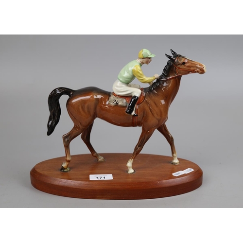 171 - Beswick horse and jockey - Approx height 24cm