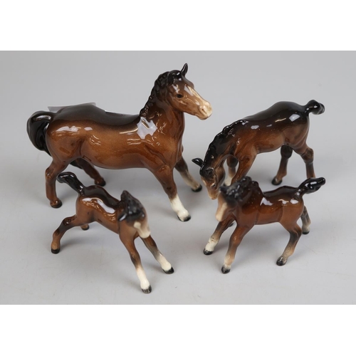 177 - Collection of Beswick horses