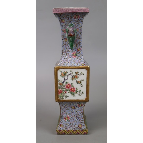 180 - Oriental hand painted vase - no reserve - Approx height 30cm