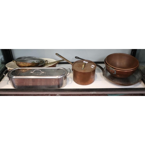 217 - Kitchenalia to include copper pans